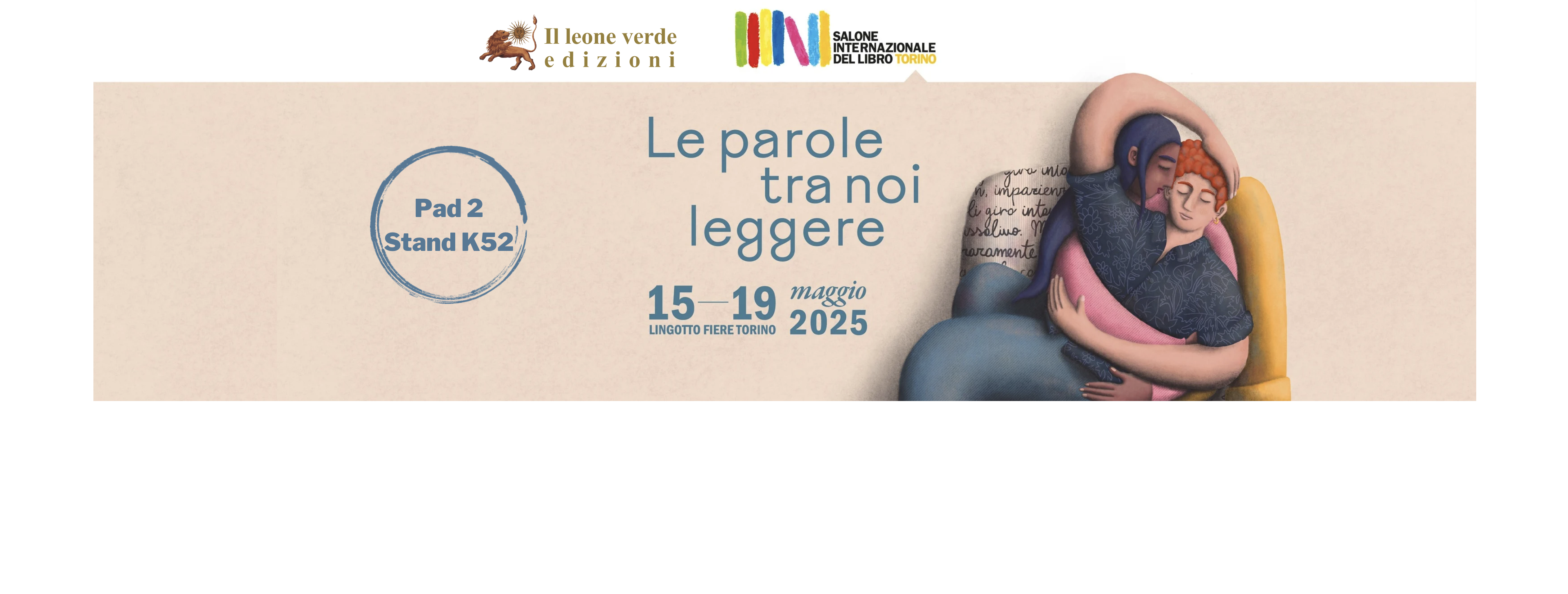 Banner SalTo Vieni a trovarci al Salone del Libro di Torino - Pad 2 stand K 52